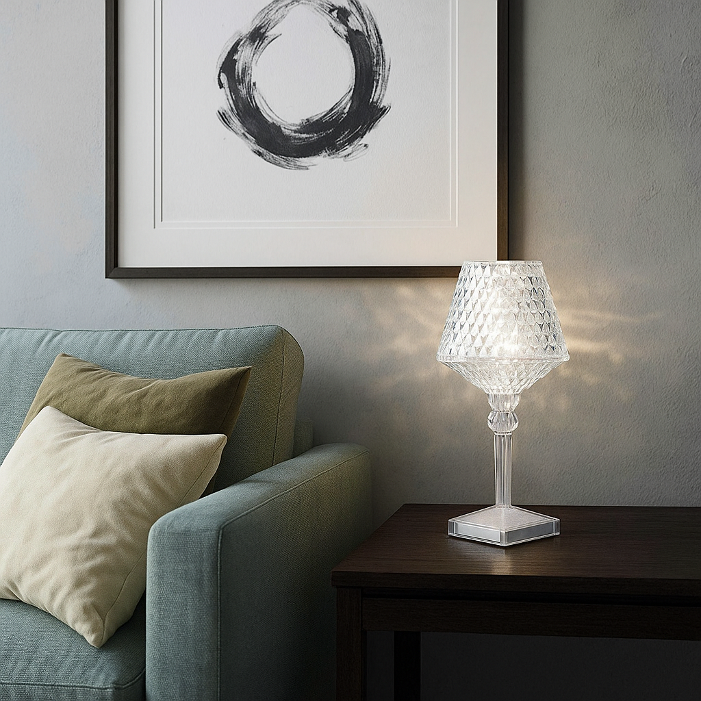 Elegant Crystal Lamp for the Table