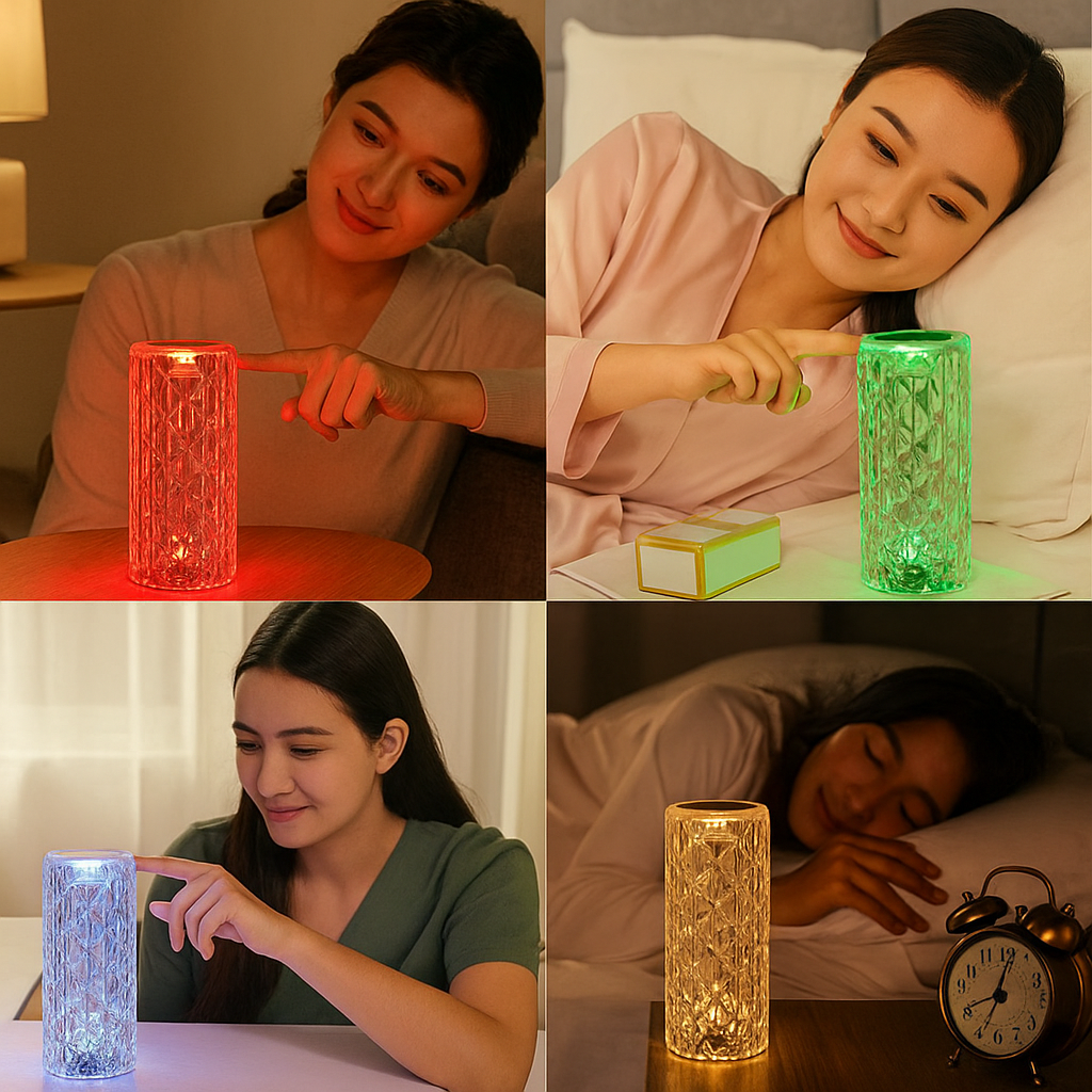 Romantic Crystal Table Lamp - Elegance and Style for Your Home