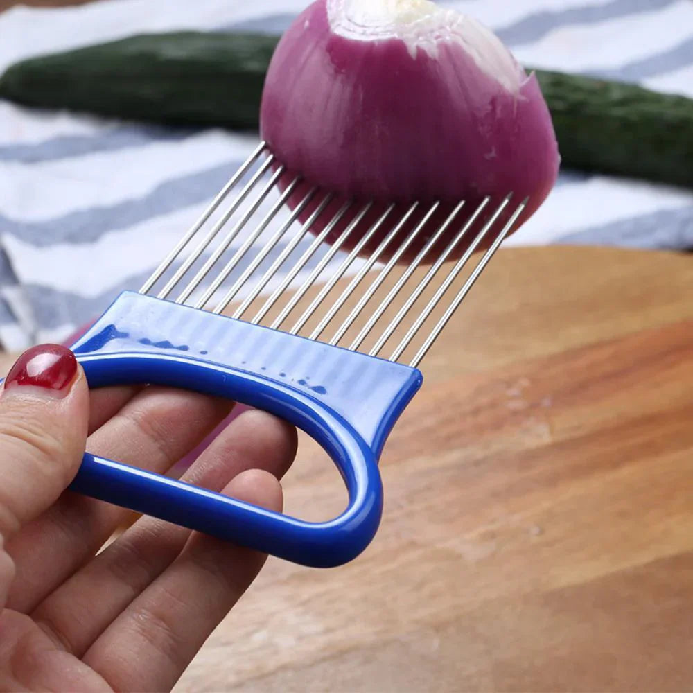 Proslice - Stainless Steel Onion Holder for Safe and Precise Slicing