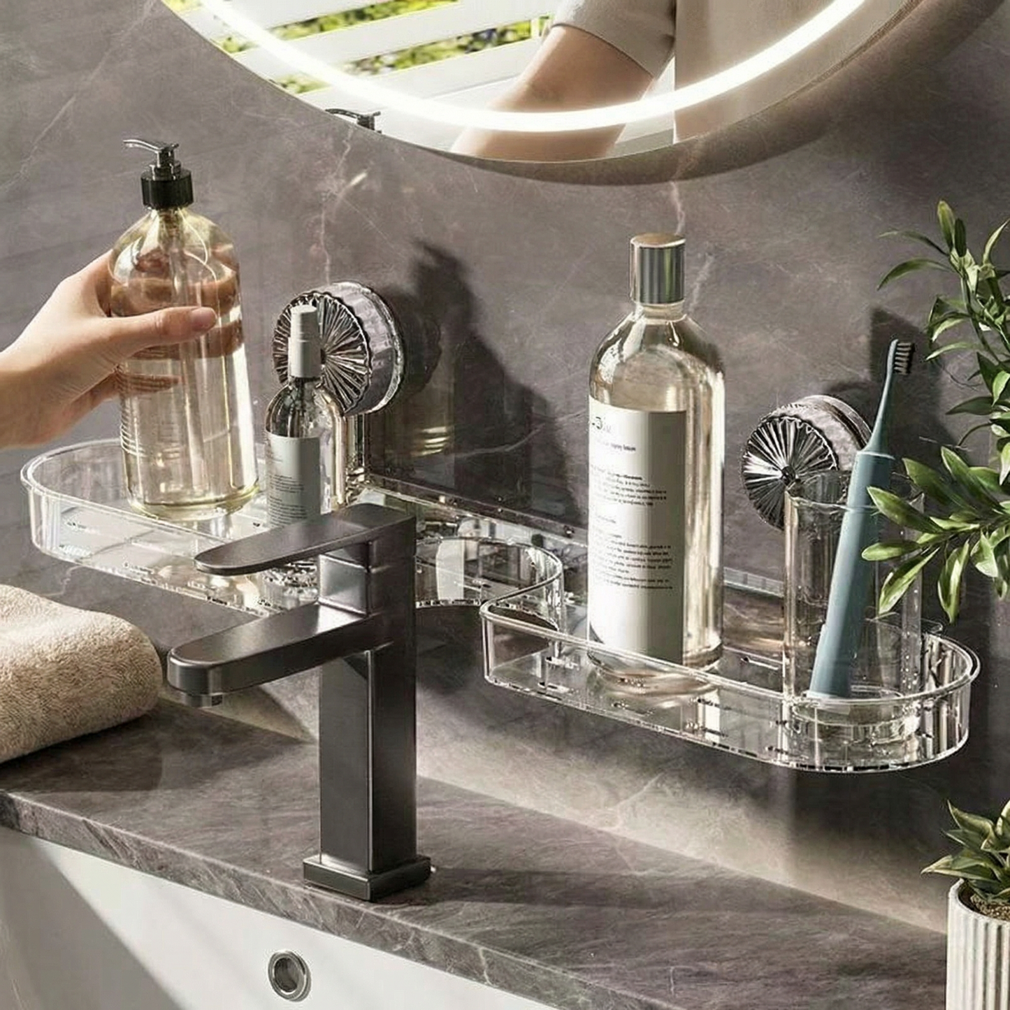 Suction Cup Sink Shelf