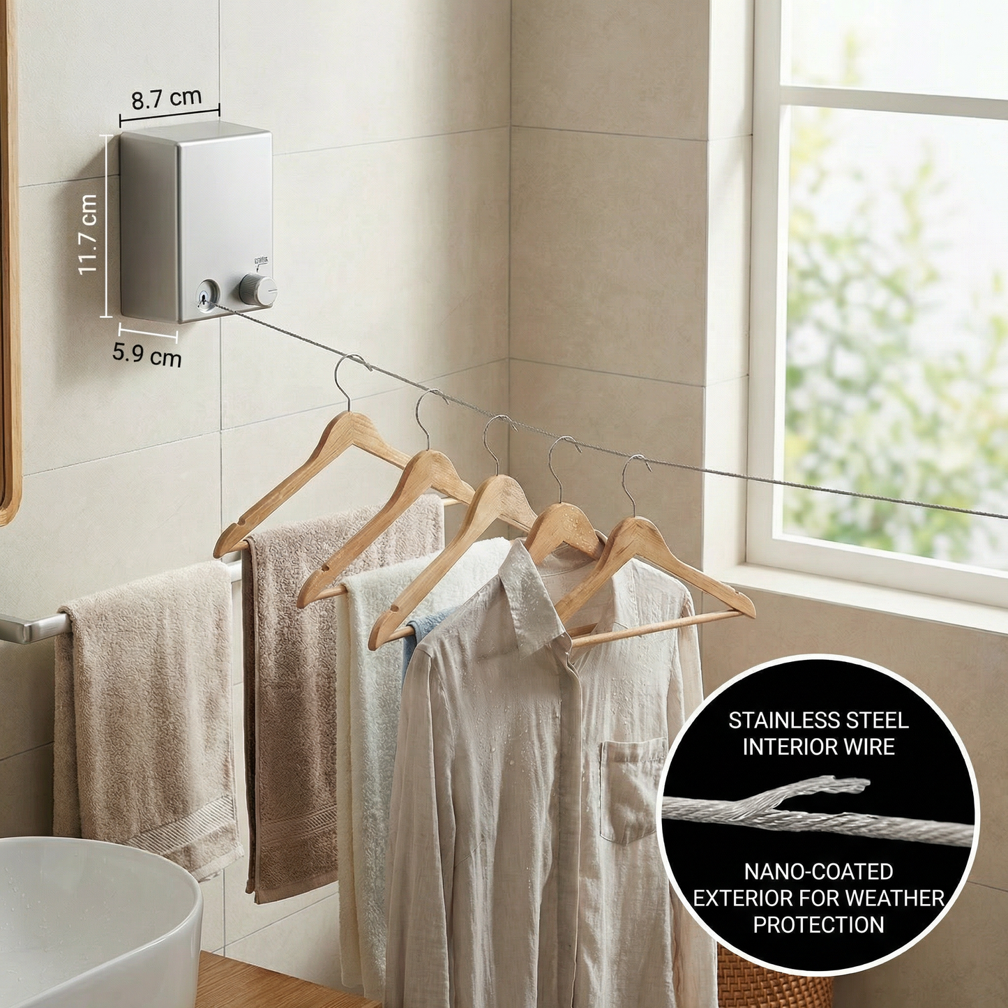 Practical Extendable Clothesline
