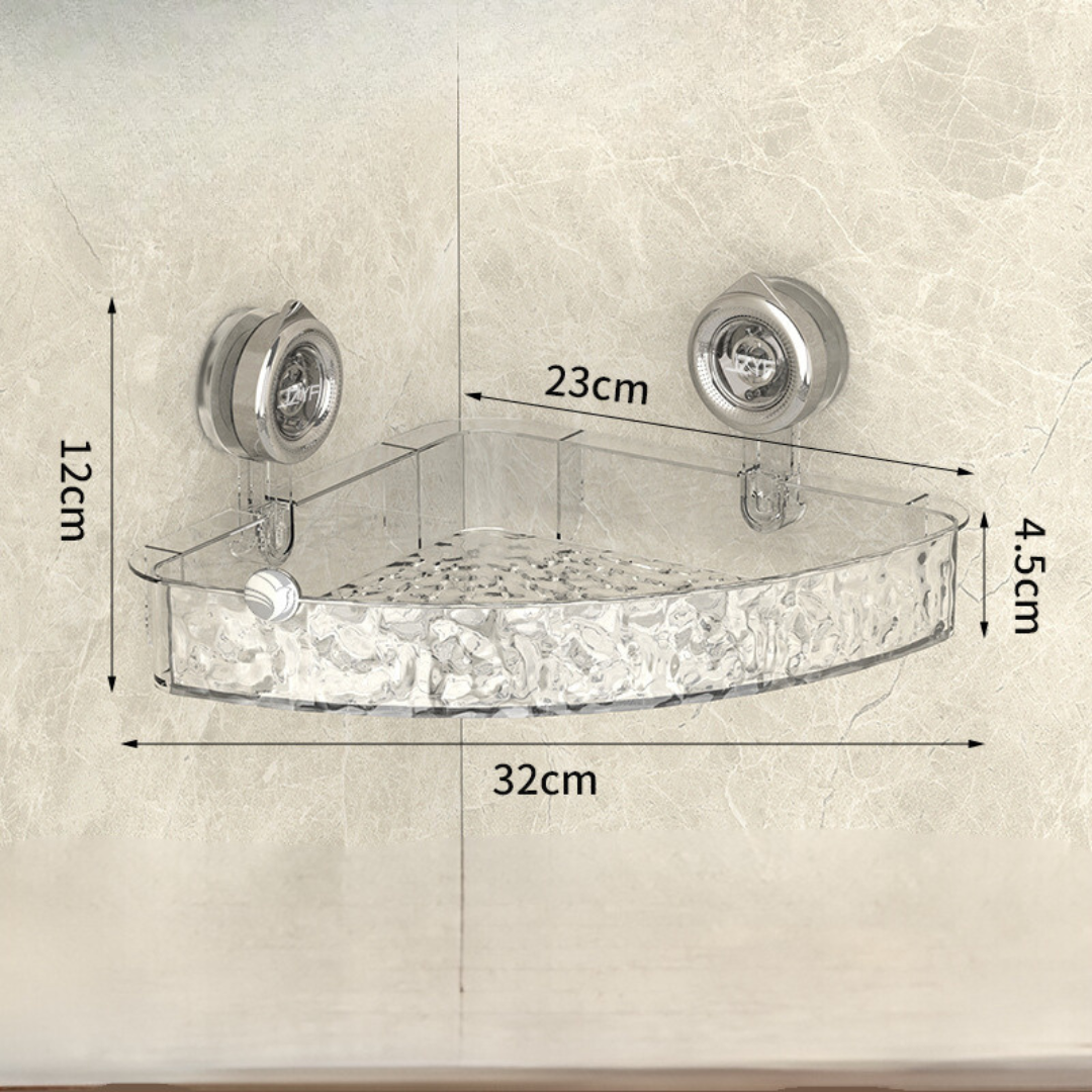 Bathroom Suction Cup Corner Shelf