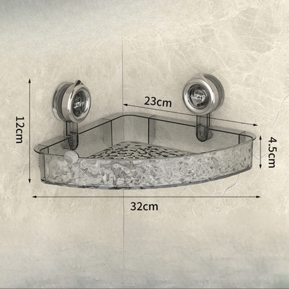Bathroom Suction Cup Corner Shelf