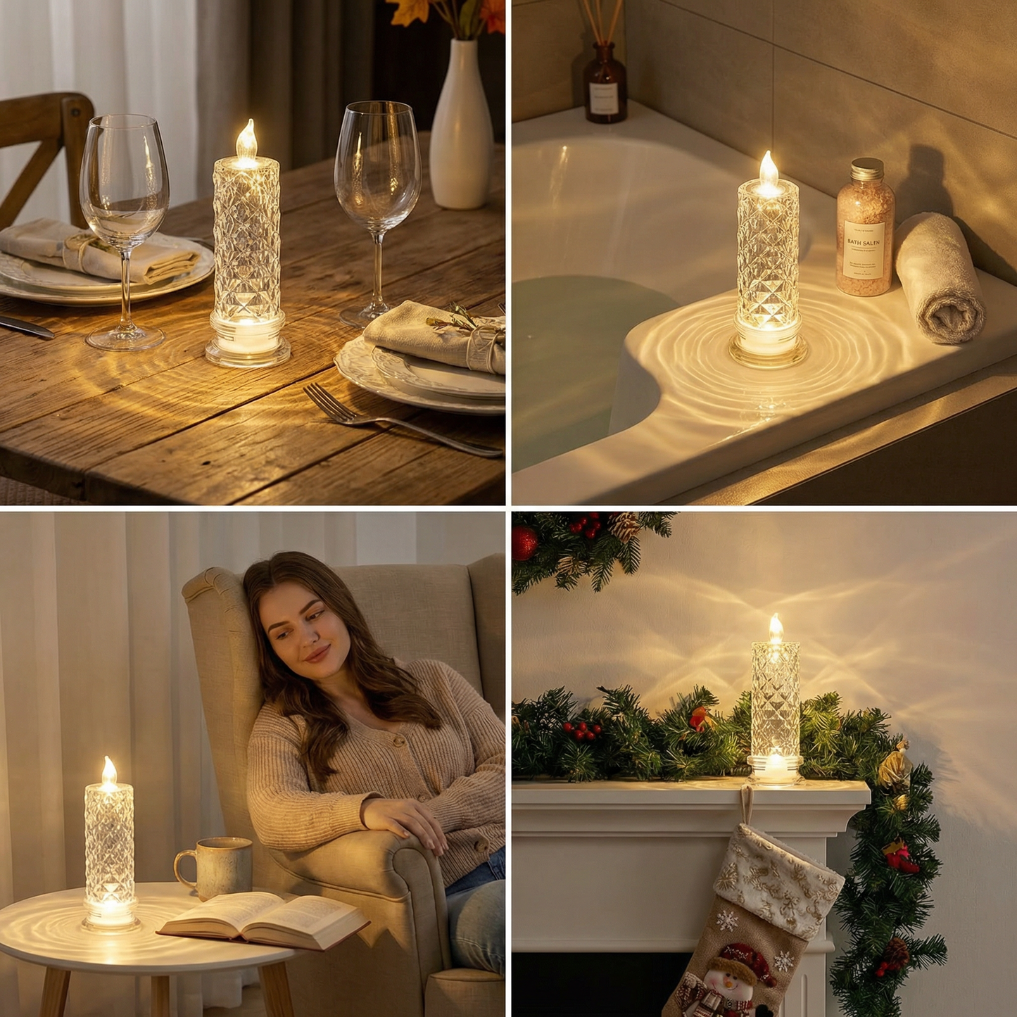 LED Crystal Candle Light