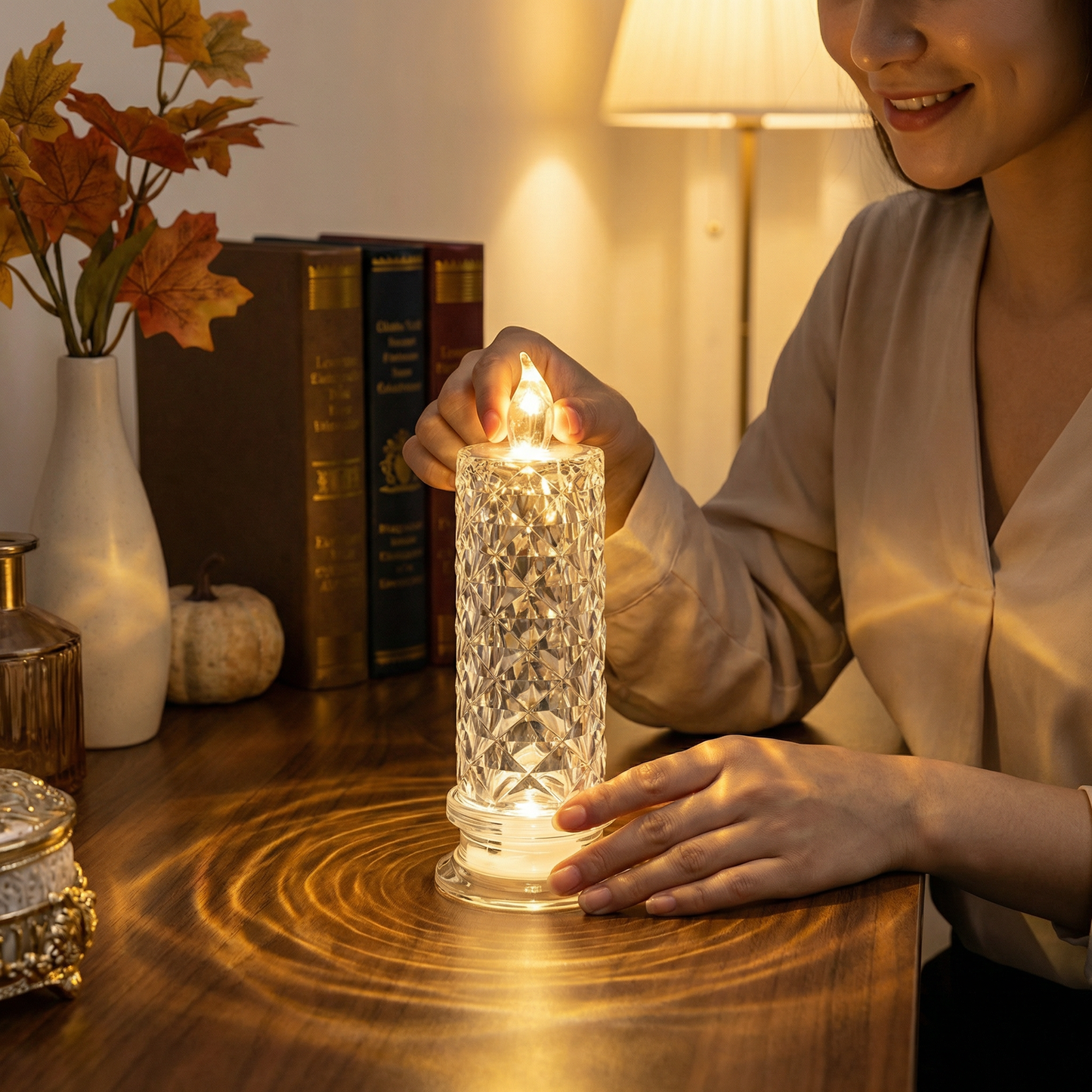 LED Crystal Candle Light