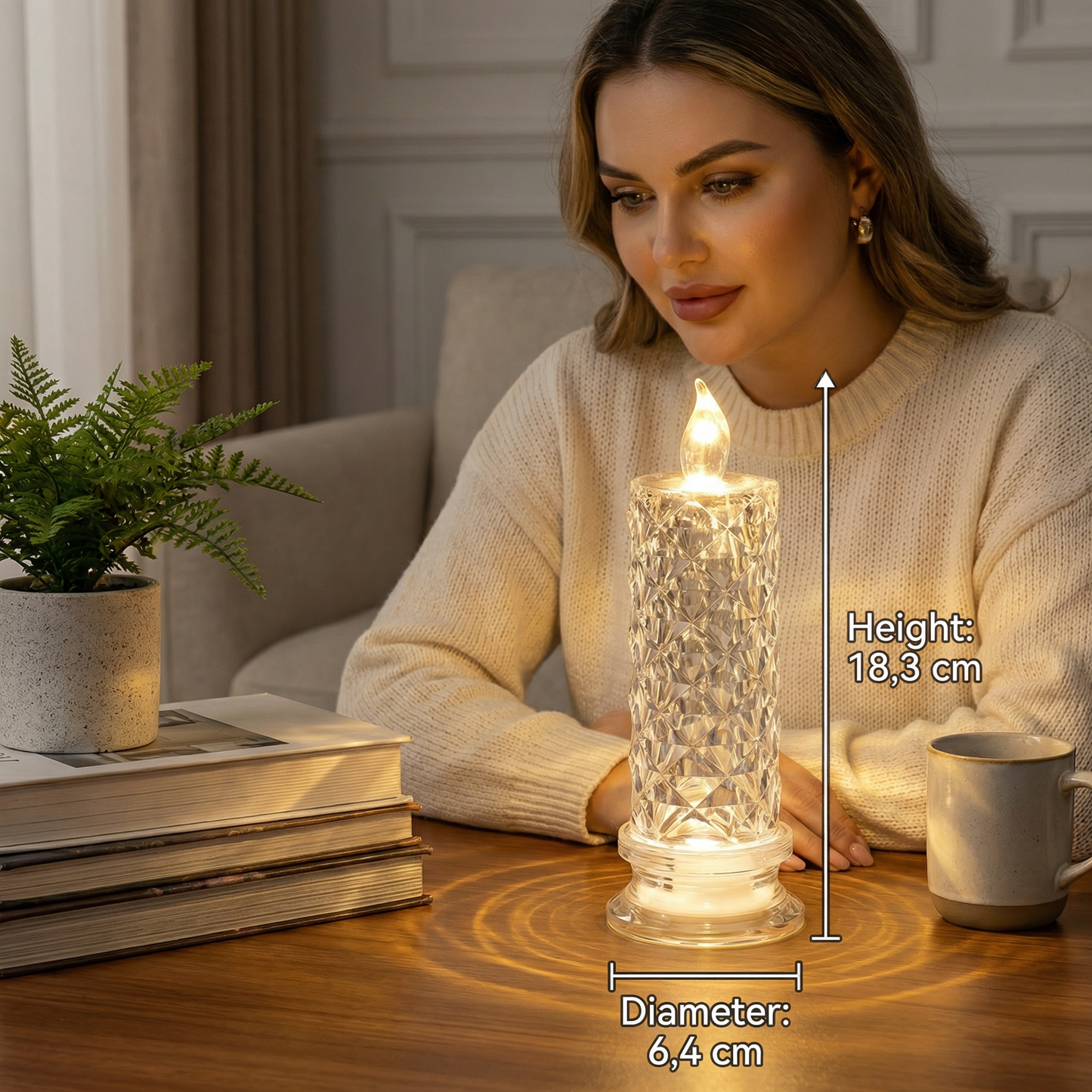 LED Crystal Candle Light