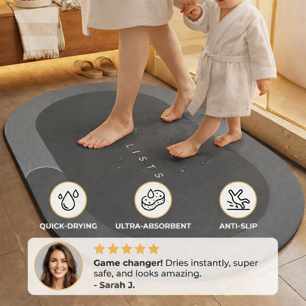 Quick-Drying Bathroom Mat