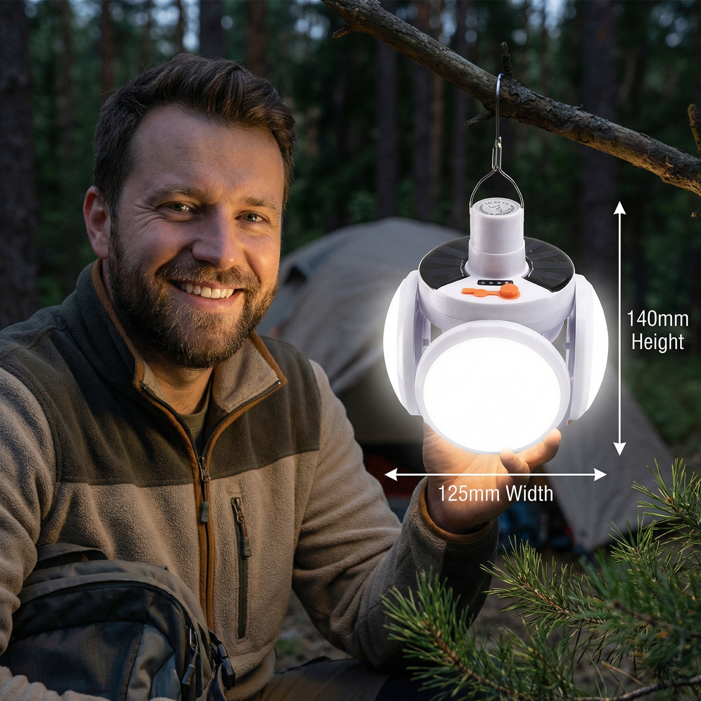 Practical Solar Outdoor and Camping Lamp