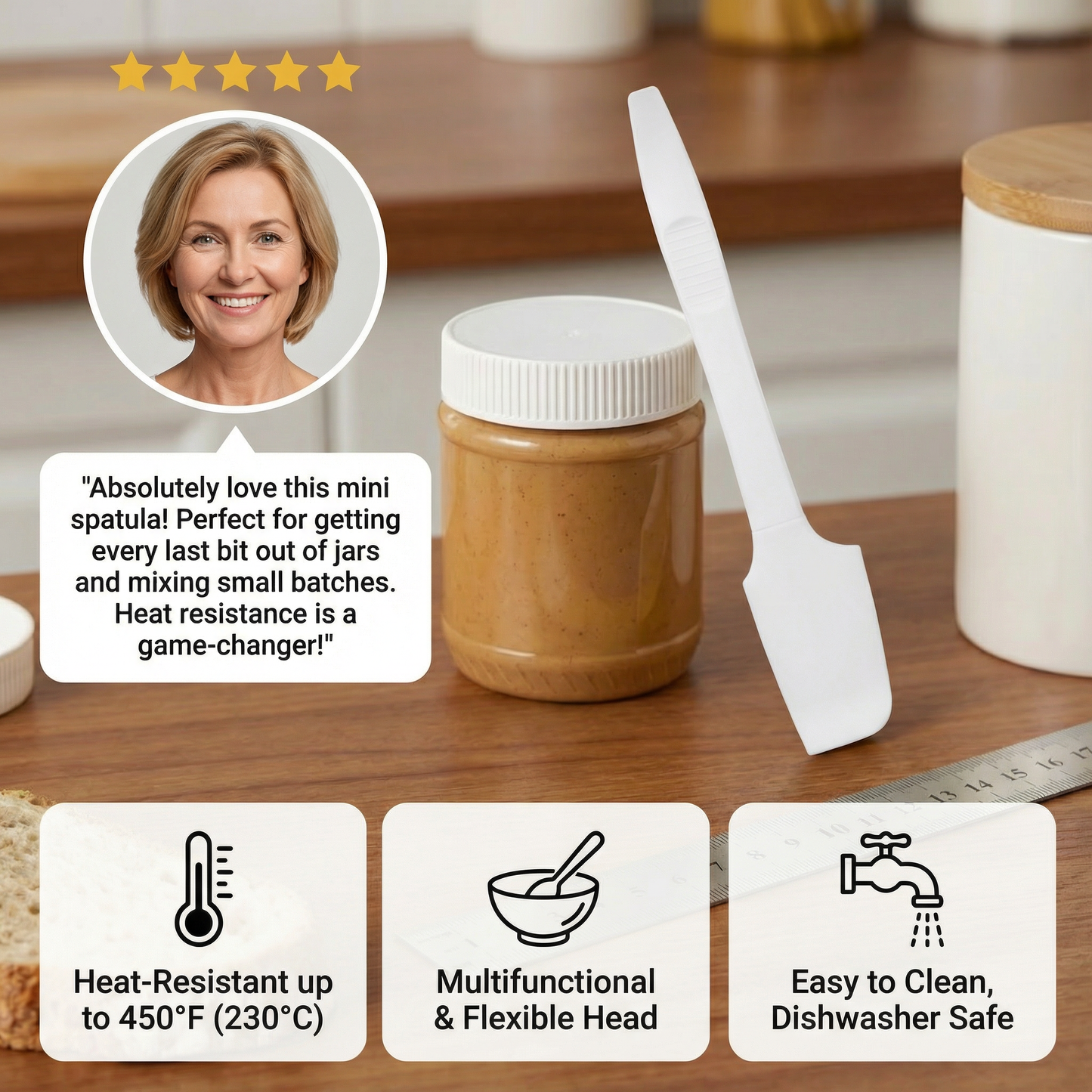 Multifunctional Heat-Resistant Mini Silicone Spatula
