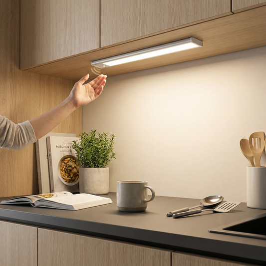 Wireless LED Under-Cabinet Light with Motion Sensor – Magnetic & Dimmable