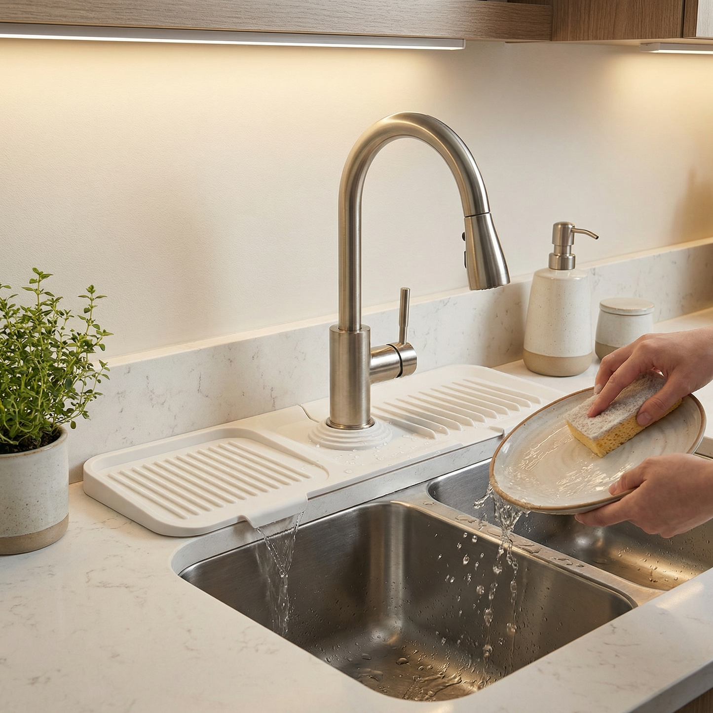 Silicone Splash Guard Sink Mat