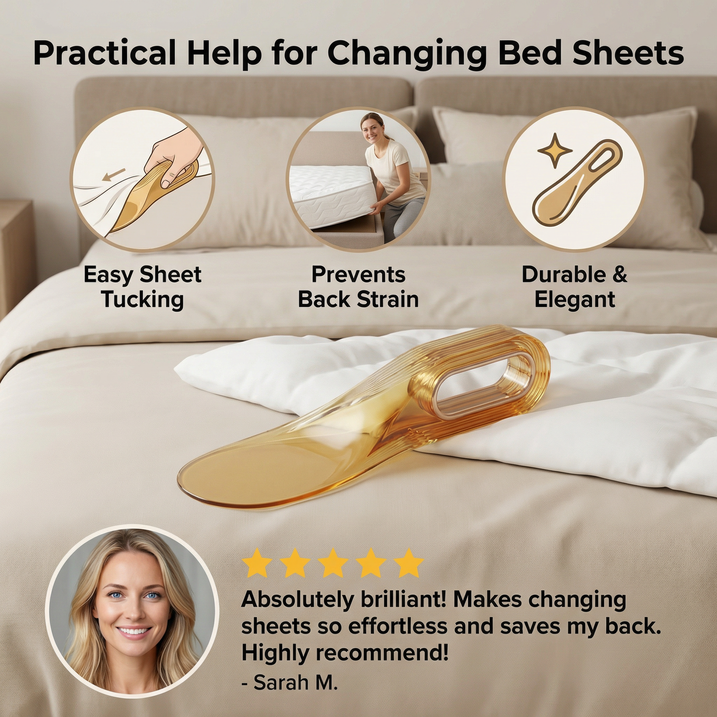 Practical Bed Sheet-Changing Helper