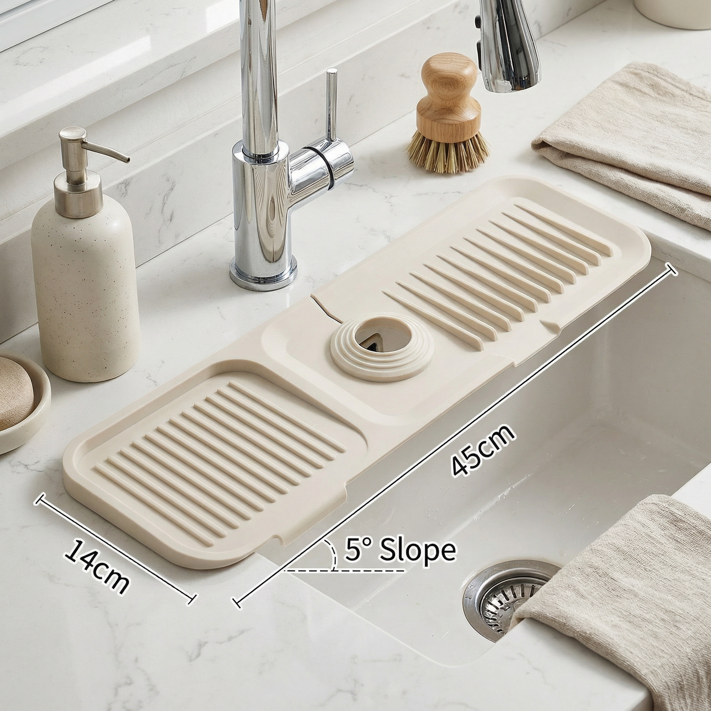 Silicone Splash Guard Sink Mat
