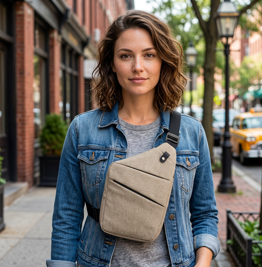 Anti-Theft Designer Crossbody Bag