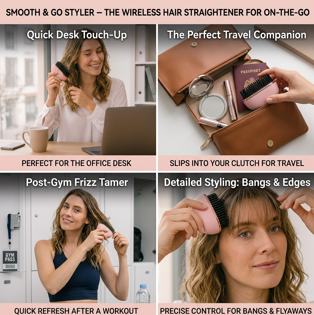 Smooth & Go Styler – The Wireless Hair Straightener for On-the-Go