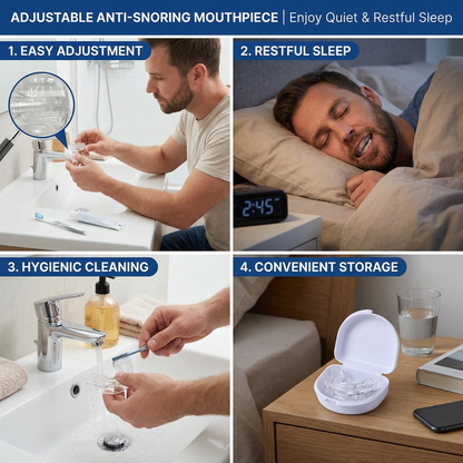 Adjustable Anti-Snoring Mouthpiece | Enjoy Quiet & Restful Sleep