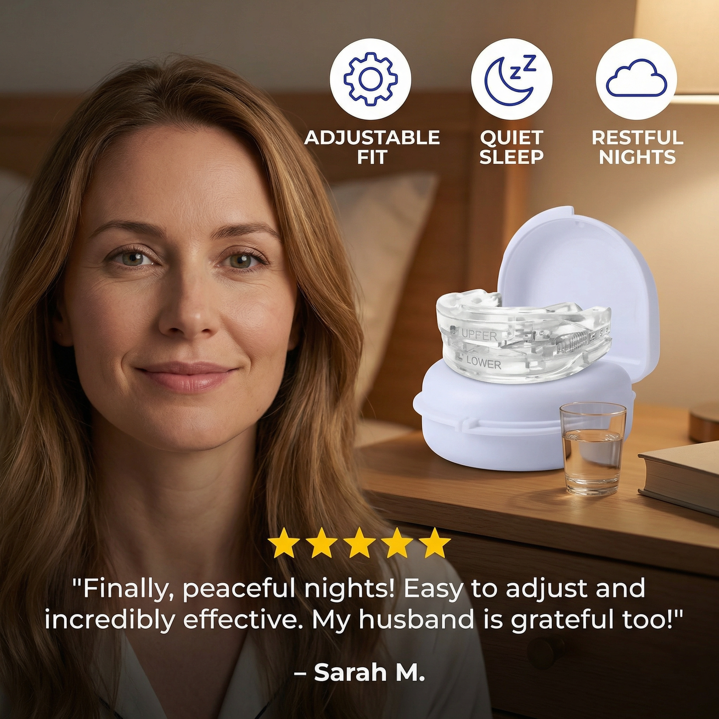 Adjustable Anti-Snoring Mouthpiece | Enjoy Quiet & Restful Sleep