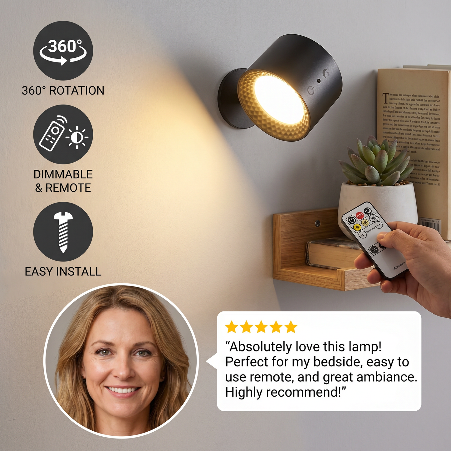 LED 360 ° Wall Lamp