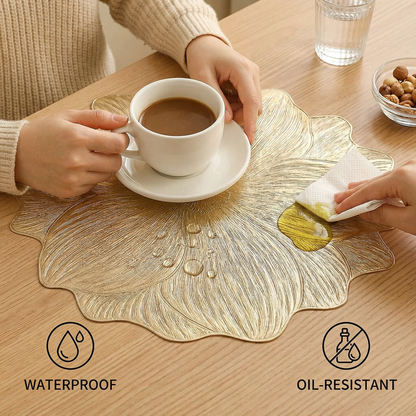 Creative Flower Table Set – Waterproof and Oil-Resistant