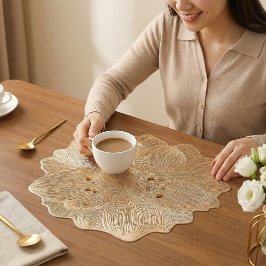 Creative Flower Table Set – Waterproof and Oil-Resistant