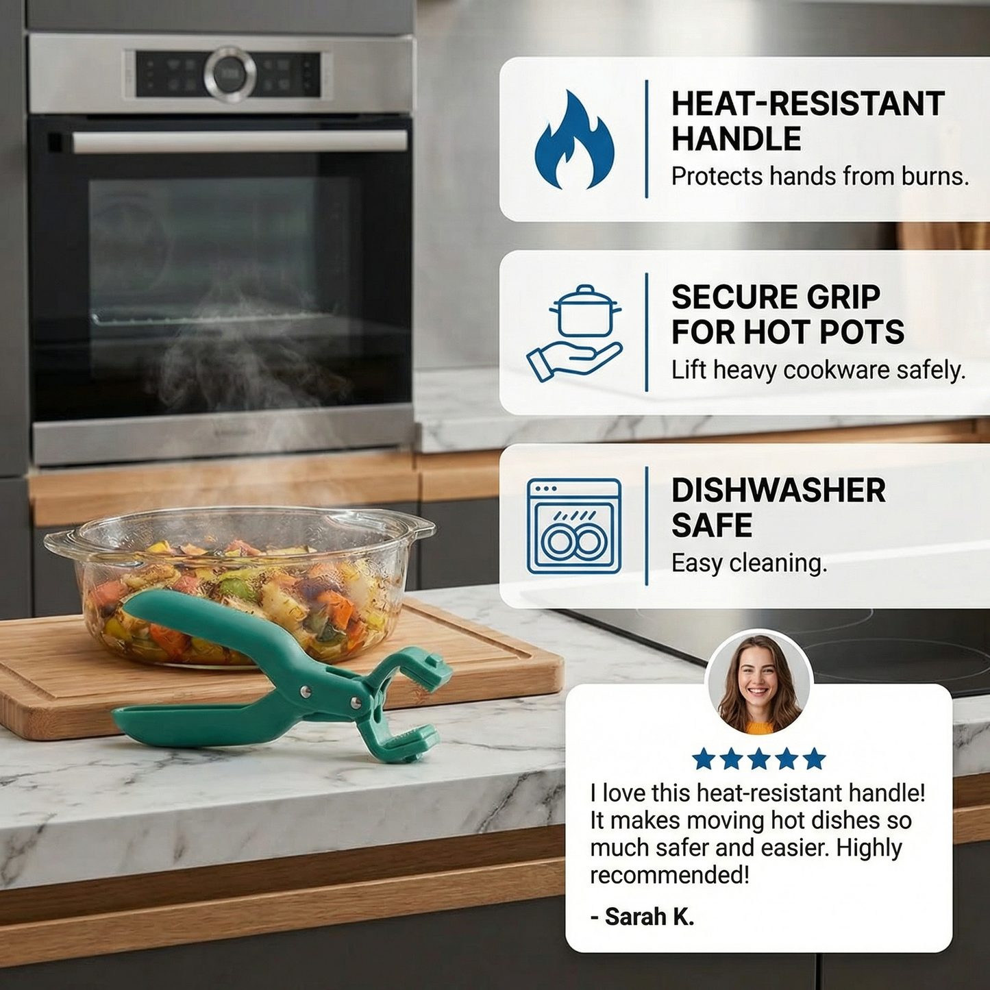 Heat-Resistant Handle for the Kitchen