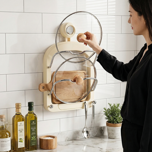 Practical Pot Lid Holder