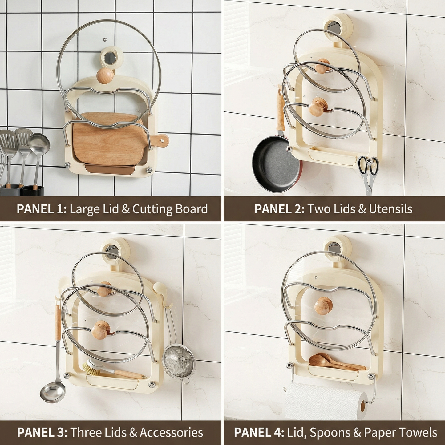 Practical Pot Lid Holder