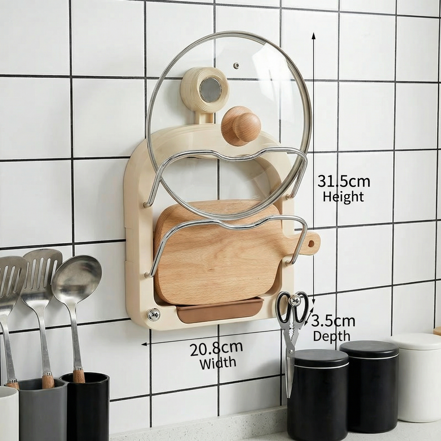 Practical Pot Lid Holder