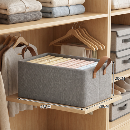 Foldable Clothes Organizer Box with Handles