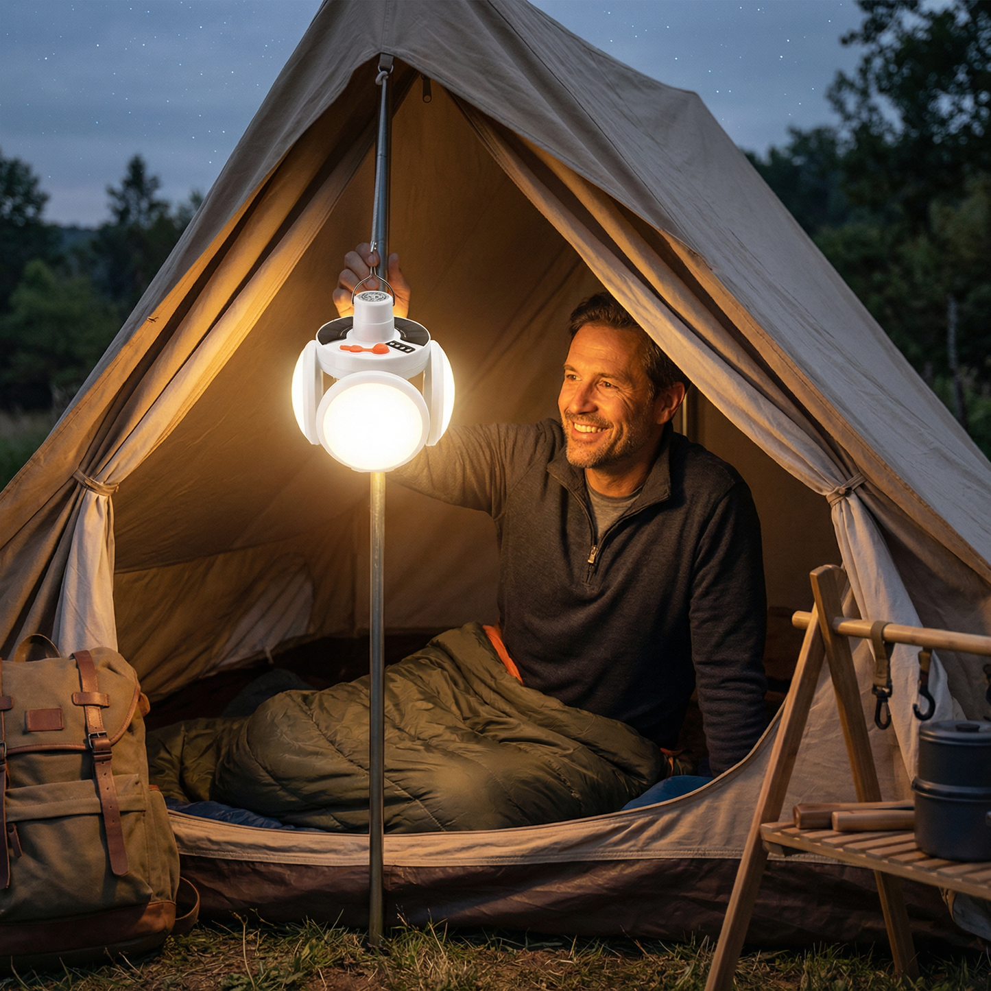 Practical Solar Outdoor and Camping Lamp