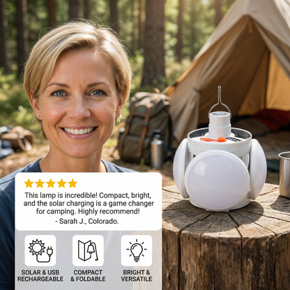 Practical Solar Outdoor and Camping Lamp