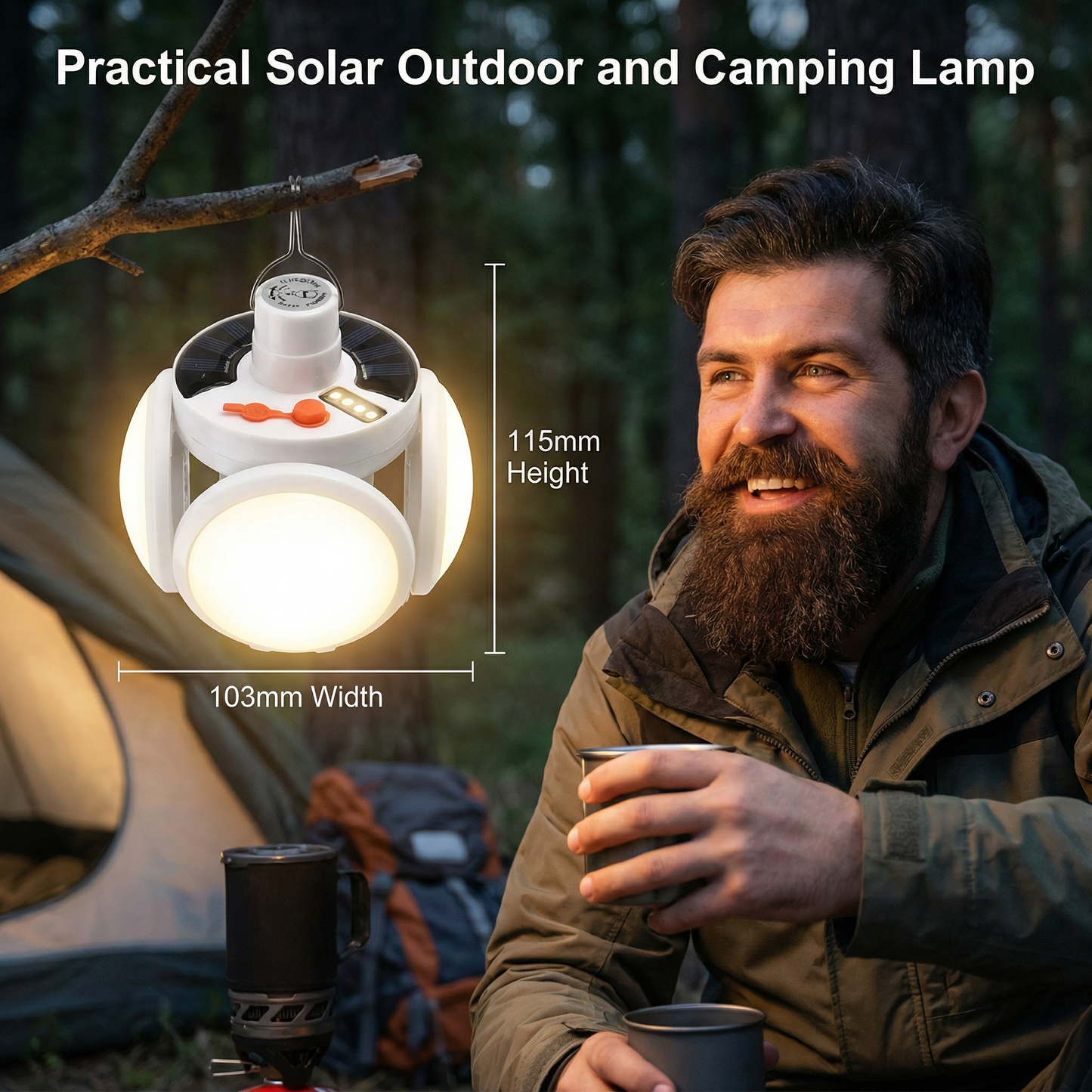 Practical Solar Outdoor and Camping Lamp
