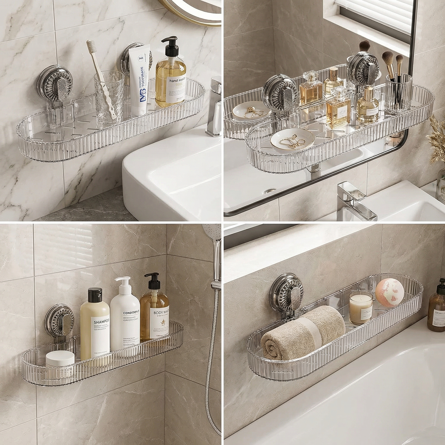 Suction Cup Sink Shelf