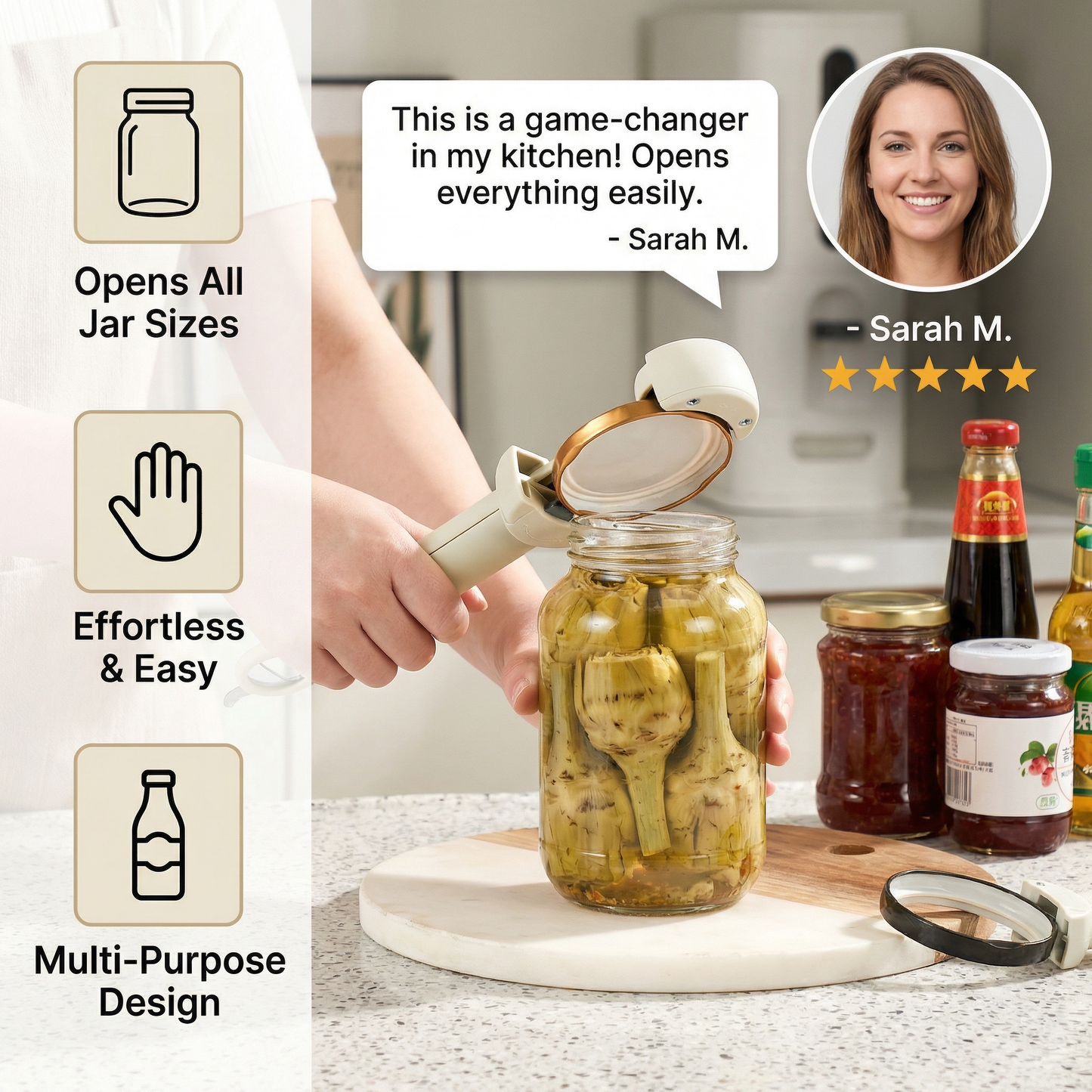 Multifunctional Stainless Steel All-in-One Opener