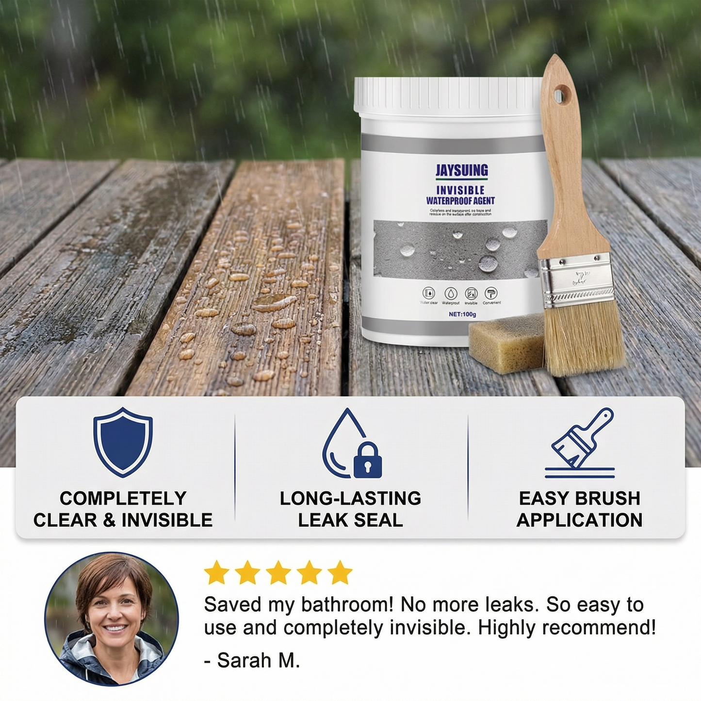 Waterproof Anti-Leak Clear Coating Agent