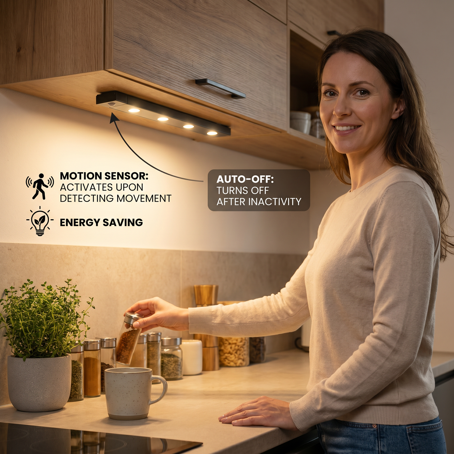 Electricity Saving Under Cabinet Light