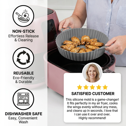 Reusable Non-Stick Silicone Mold for Air Fryer