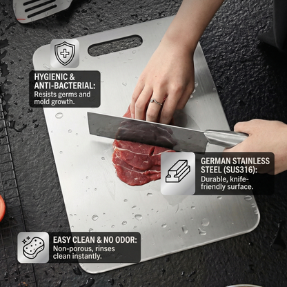 TitanPro – Premium cutting board made from German stainless steel