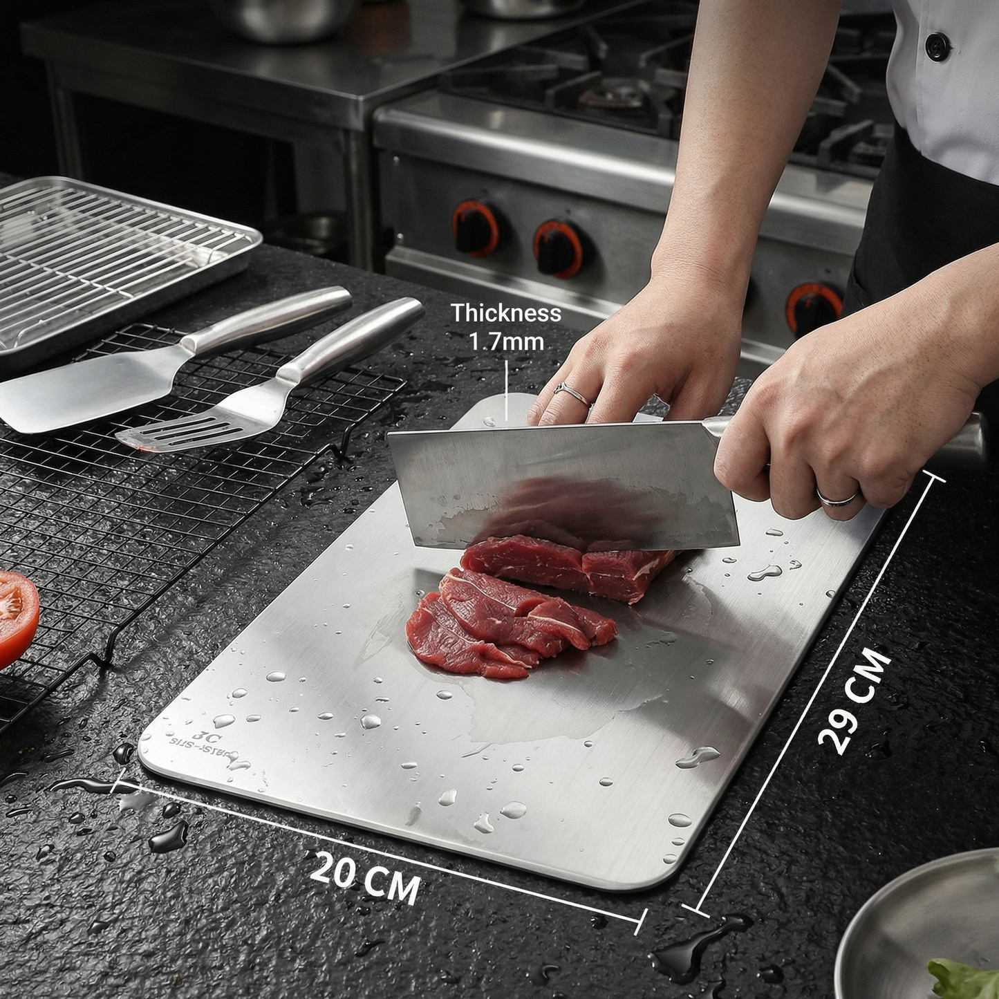TitanPro – Premium cutting board made from German stainless steel