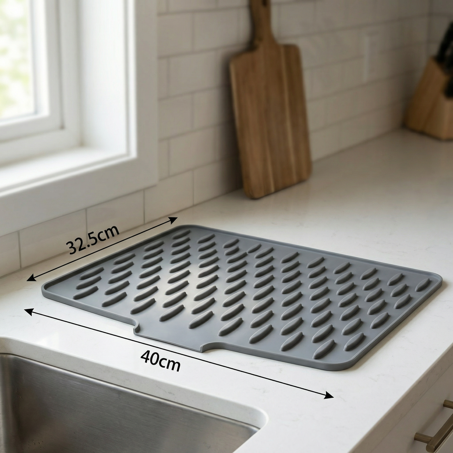 Angled Silicone Drip Mat – Heat Resistant and Non-Slip