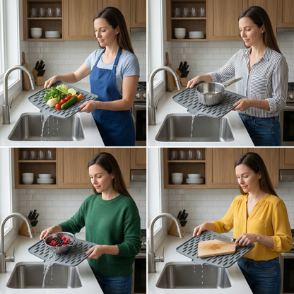 Angled Silicone Drip Mat – Heat Resistant and Non-Slip