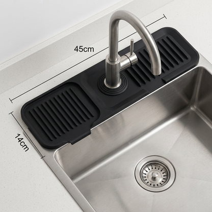 Silicone Faucet Splash Guard – Drip Mat for Sink & Basin