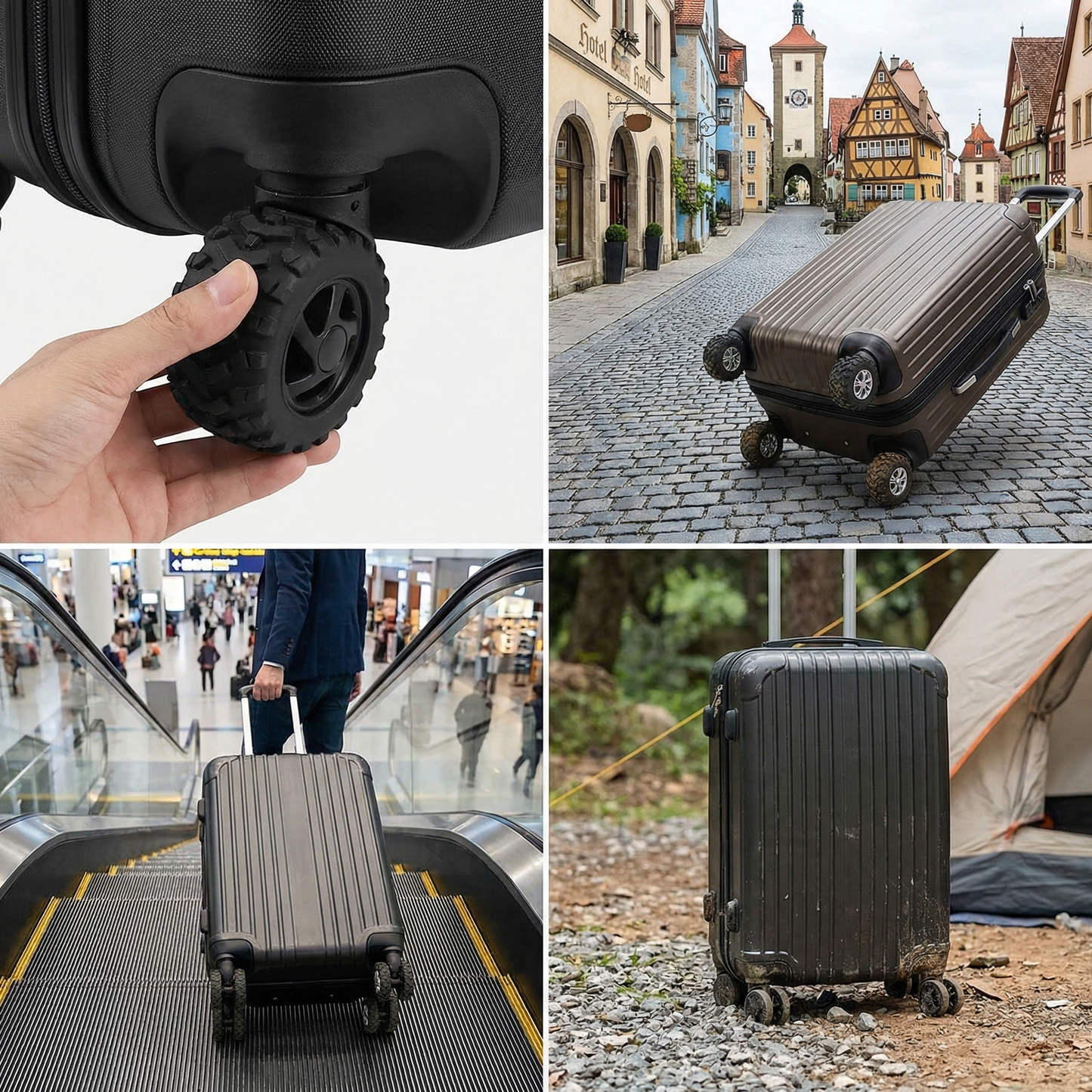 Wheel Guard for Suitcases