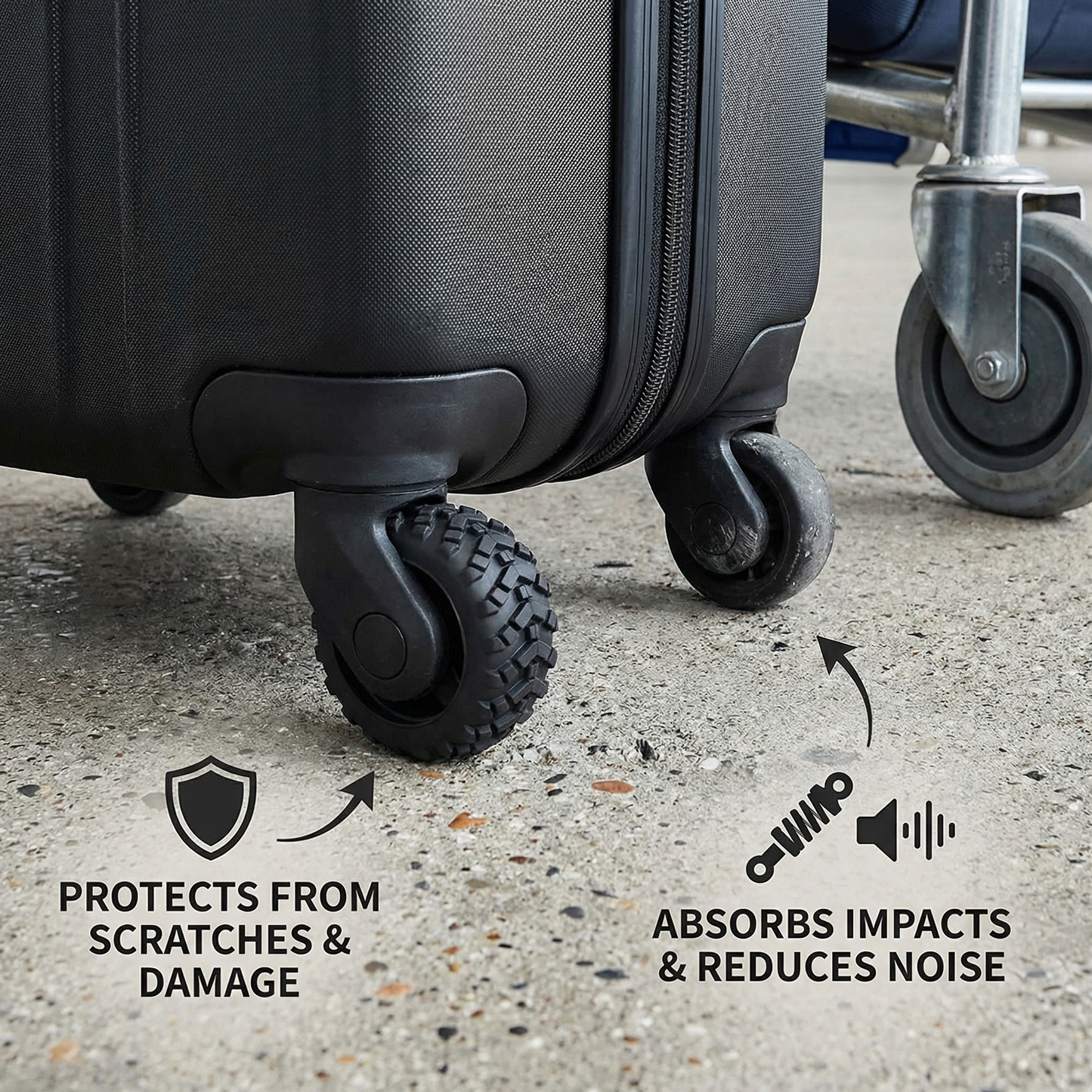 Wheel Guard for Suitcases